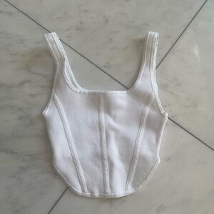 Babaton bustier crop top XS